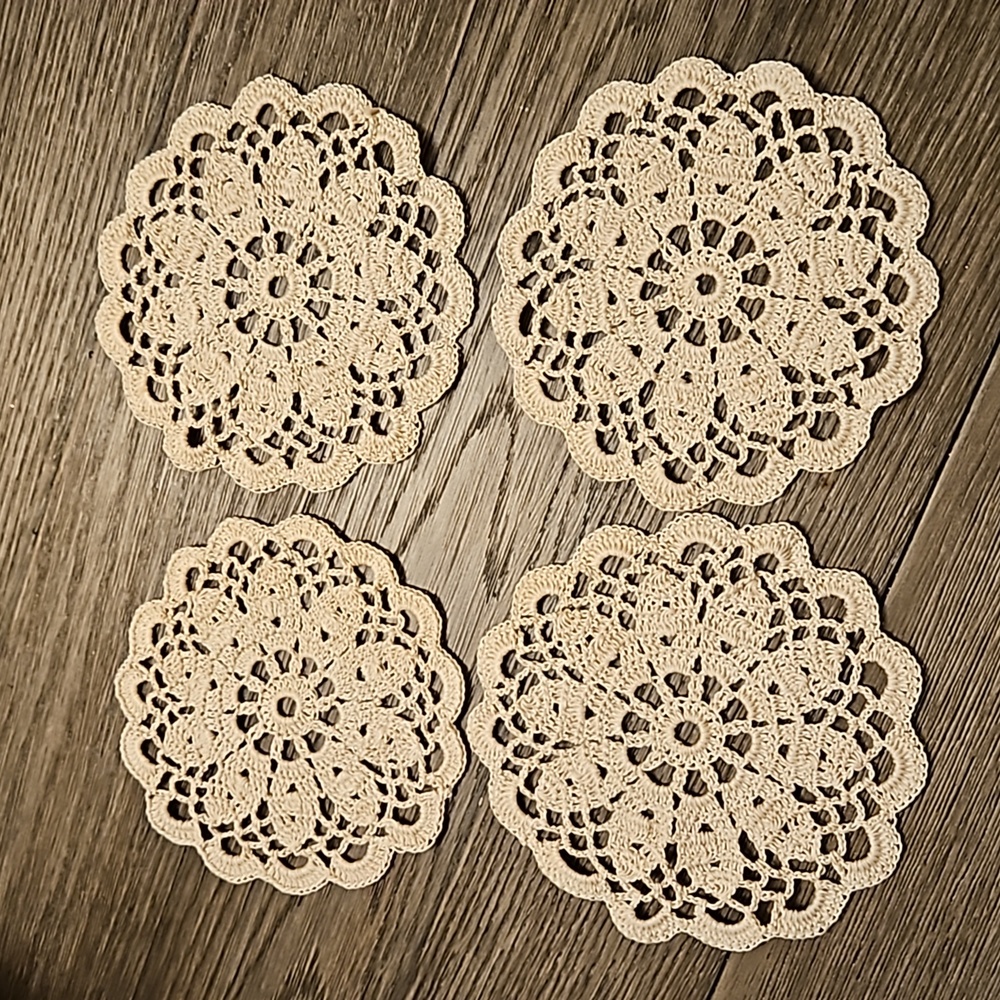 Hand Crocheted Doilies (4)